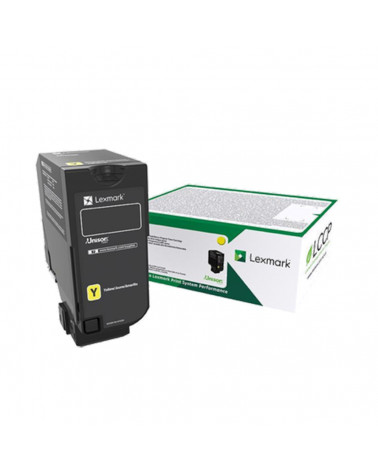 LEXMARK CS827/CX827 TONER YELLOW 15K (73B20Y0) (LEX73B20Y0)