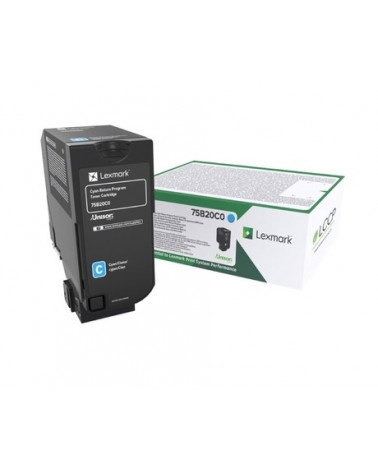LEXMARK CS727/CS728/CX728 TONER CYAN 10K (75B20C0) (LEX75B20C0)