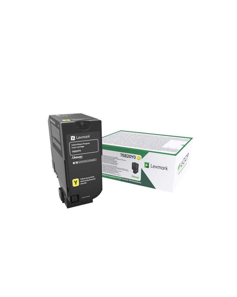 LEXMARK CS727/CS728/CX728 TONER YELLOW 10K (75B20Y0) (LEX75B20Y0)
