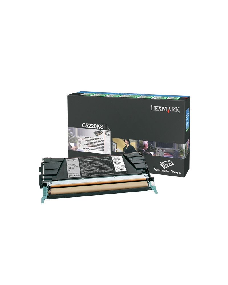 LEXMARK C522/524/530 BLACK TONER (4K) (C5220KS) (LEXC5220KS)