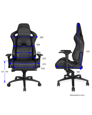 Anda Seat Καρέκλα Gaming Dark Knight Premium Carbon Black