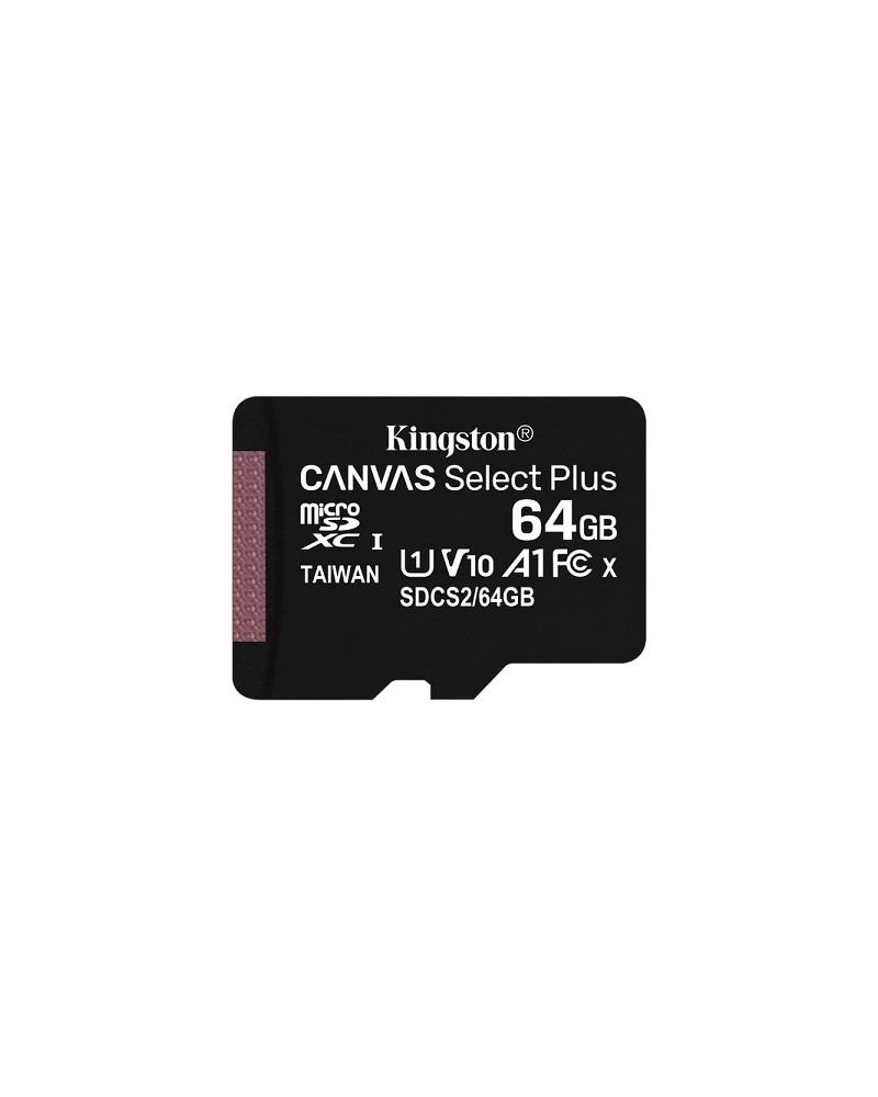 KINGSTON Memory Card MicroSD SDCS2/64GBSP, Class 10,no SD Adapter