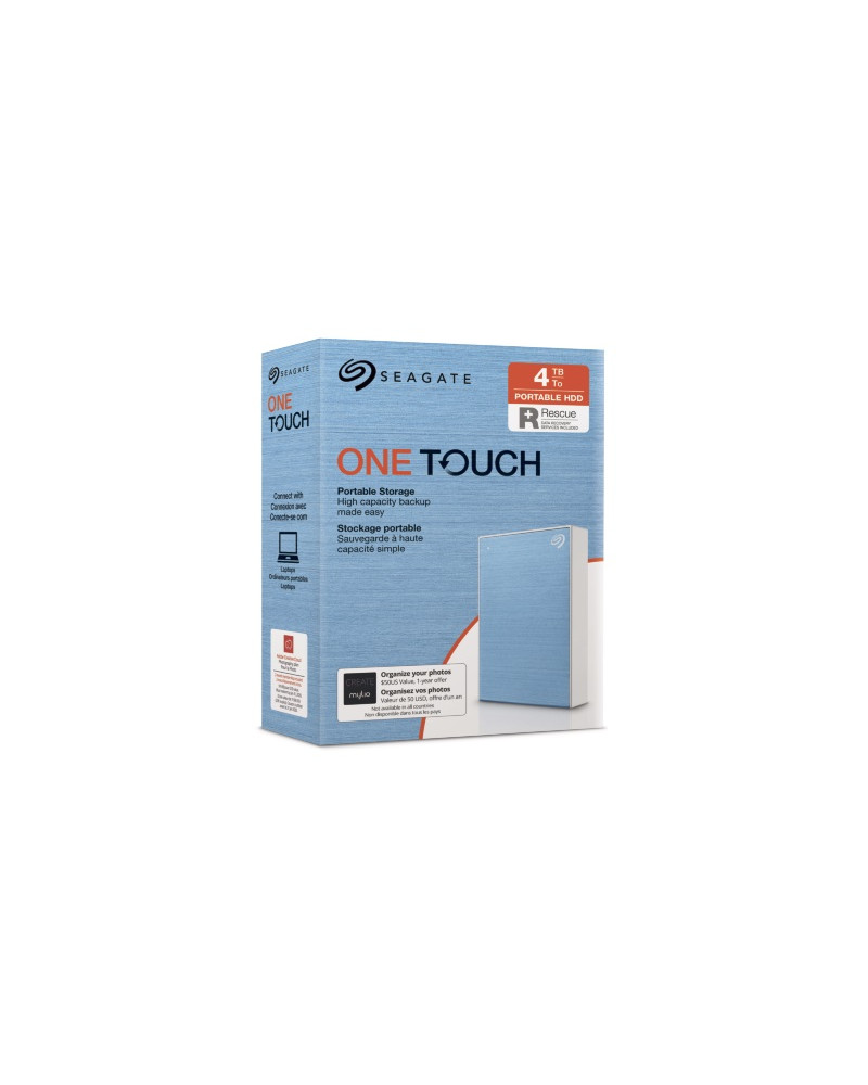 SEAGATE  HDD EXT. OneTouch HDD 4TB, STKC4000402, USB3.0, 2.5'', BLUE
