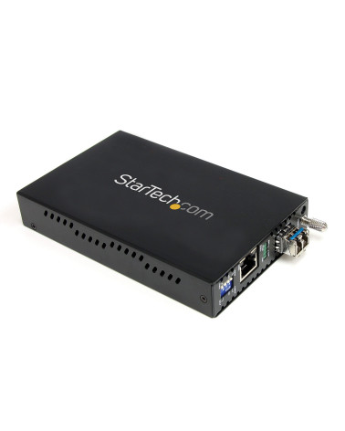 STARTECH GIGABIT SINGLE-MODE LC FIBER MEDIA CONVERTER NEW