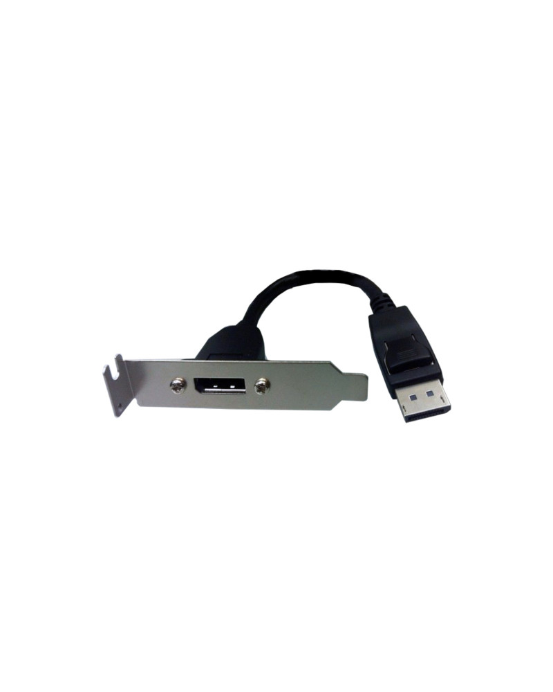 ADAPTOR DISPLAYPORT MALE TO  DISPLAYPOR FEMALE BRACKED 0.2M