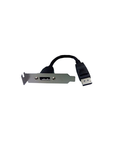 ADAPTOR DISPLAYPORT MALE TO  DISPLAYPOR FEMALE BRACKED 0.2M