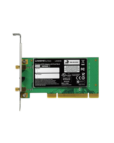 NIC LINKSYS WIRELESS-N DUAL NO ANTENNA PCI