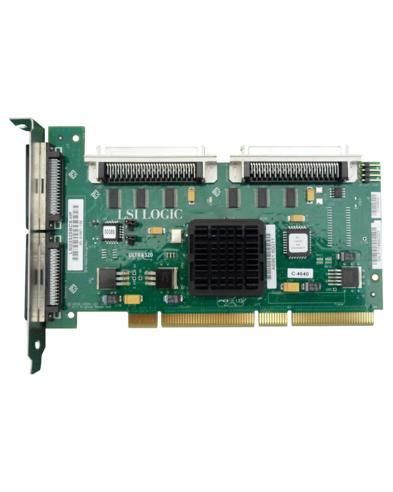 LSI LOGIC HP DUAL CHANNEL PCI-X ULTRA320 SCSI CARD