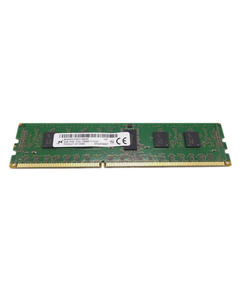 4GB MICRON PC3L-12800R DDR3-1600 1Rx8 CL11 ECC RDIMM 1.35V