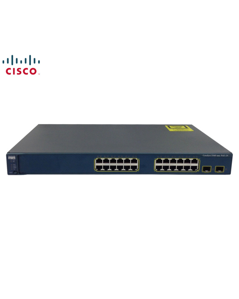 SWITCH ETH 24P 100MB 2x1GBE SFP CISCO CATALYST 3560 POE