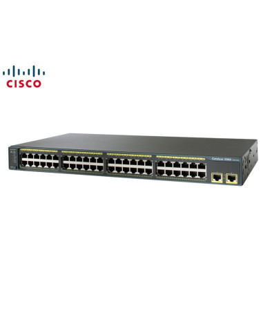 SWITCH ETH 48P 100MB 2x1GBE PORTS CISCO CATALYST 2960