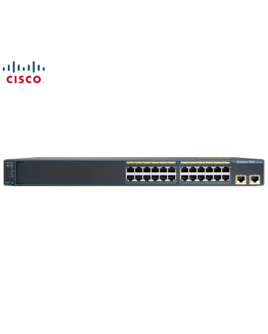 SWITCH ETH 24P 100MB & 2P 1GBE RJ45 CISCO CATALYST 2960