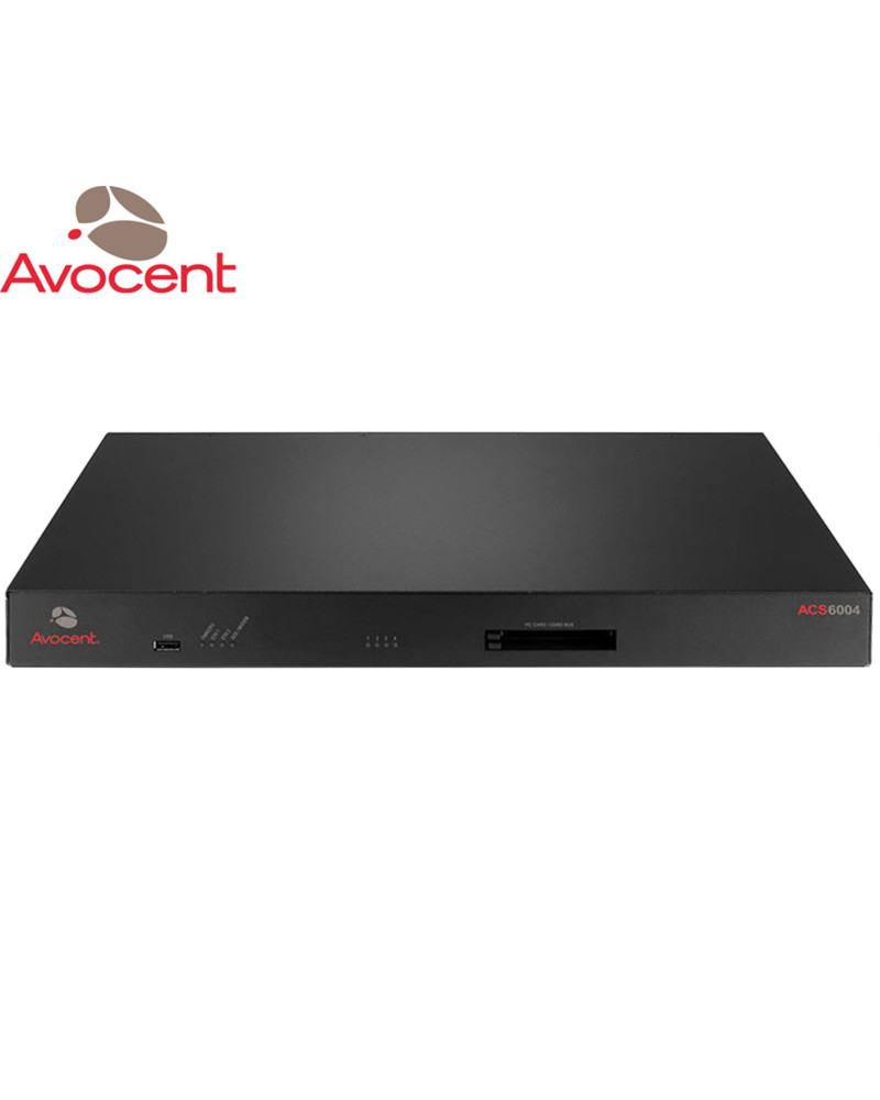 KVM AVOCENT ACS 6004 4-Port Console Server W/MODEM/SINGLE AC
