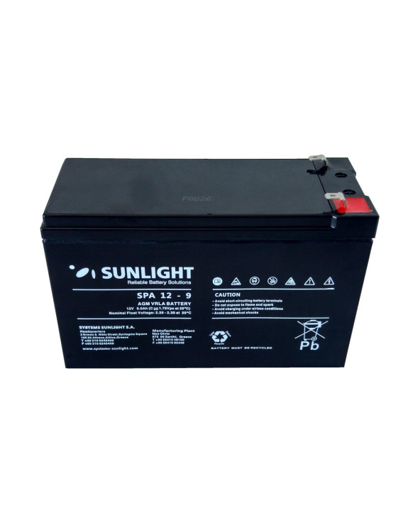 BATTERY VRLA RECHARGABLE HRD-SLA 12V-9AH FOR UPS NEW