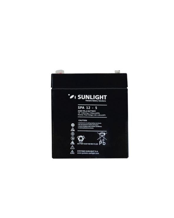 BATTERY VRLA RECHARGABLE 12V-5AH FOR UPS NEW