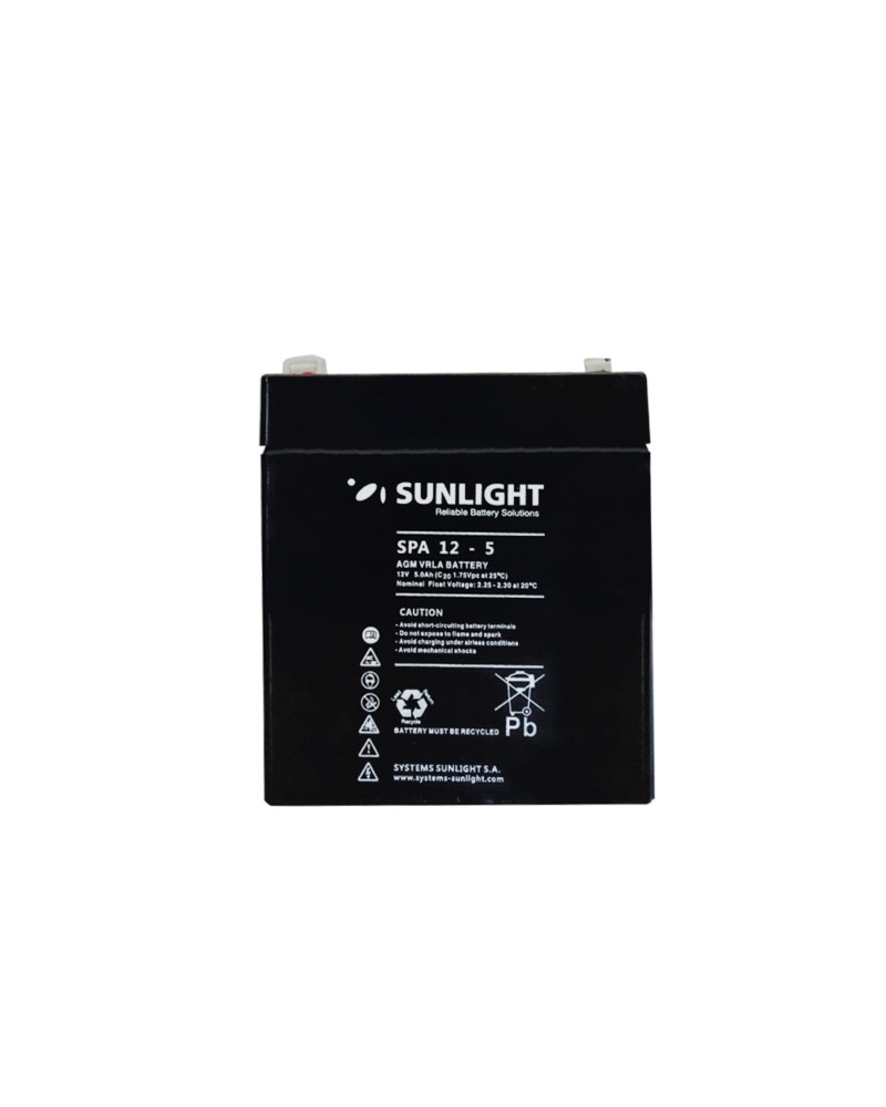 BATTERY VRLA RECHARGABLE 12V-5AH FOR UPS NEW