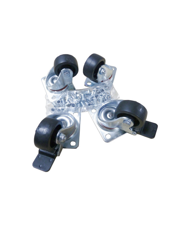 RACK WHEEL SET 4PIECES 2+2 WITH BRAKE FOR MIRSAN