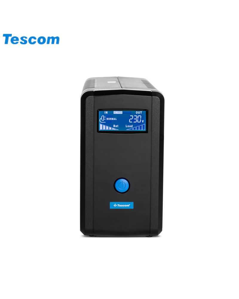 UPS 650VA TESCOM LEO PLUS LCD 650AP WITH USB PORT TOWER NEW