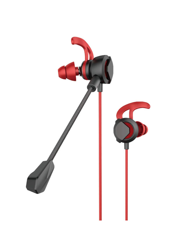 HANDSFREE DUDAO X5 GAMING IN-EAR 3.5mm RED-BLACK NEW