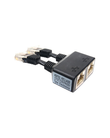 ADAPTER DELL PE 1850 DUAL ETHERNET DONGLE BLACK RJ45