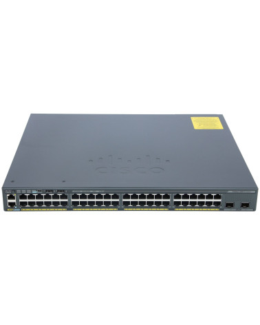 SWITCH ETH 48P 1GBE 4X1GBE SFP CISCO 2960X LAN Base POE+ 740W WS-C2960X-48FPS-L