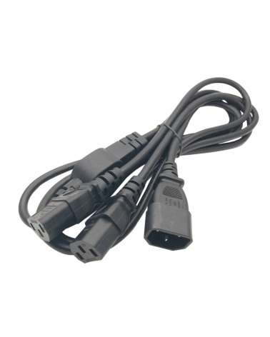 CABLE POWER CORD Y 1MALE-2FEMALE FOR UPS-PC 1,5M BLACK