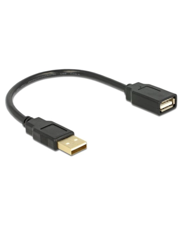 USB(M) TO USB-A(F) CABLE 0.2M