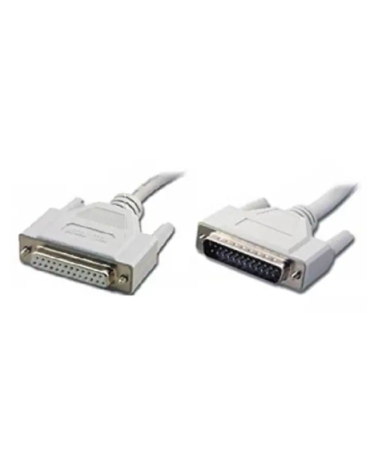 CABLE DB25 MALE TO DB25 FEMALE WHITE