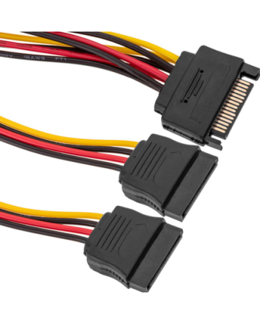 CABLE 15pin CONNECTOR TO 2xSATA POWER SPLITTER