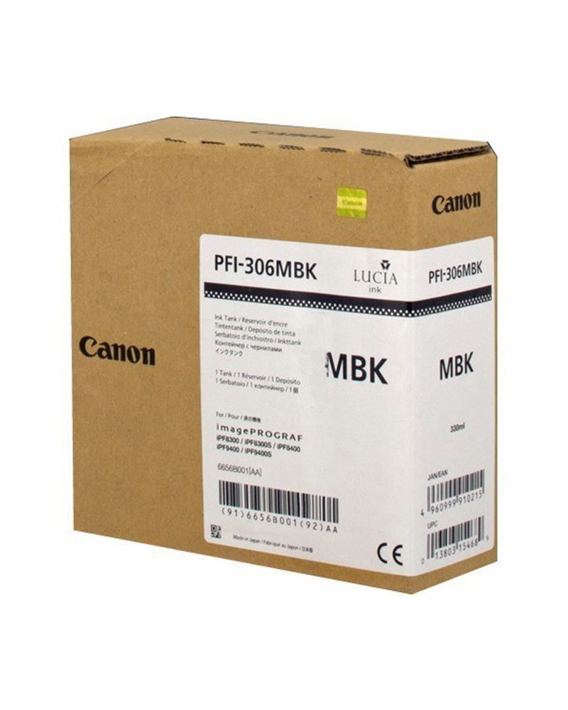 Canon Κασέτα Μελάνης PFI-306 Φωτογραφικό Μαύρο by DoctorPrint