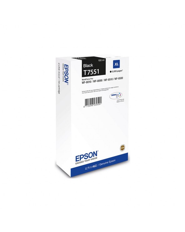 Epson Κασέτα Μελάνης T7551 Μαύρο XL by DoctorPrint
