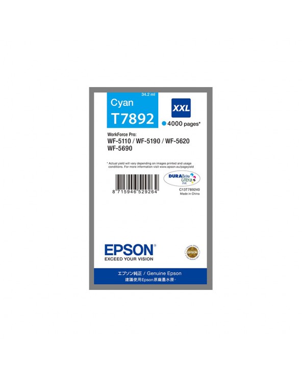 Epson Κασέτα Μελάνης T7892 Κυανό by DoctorPrint