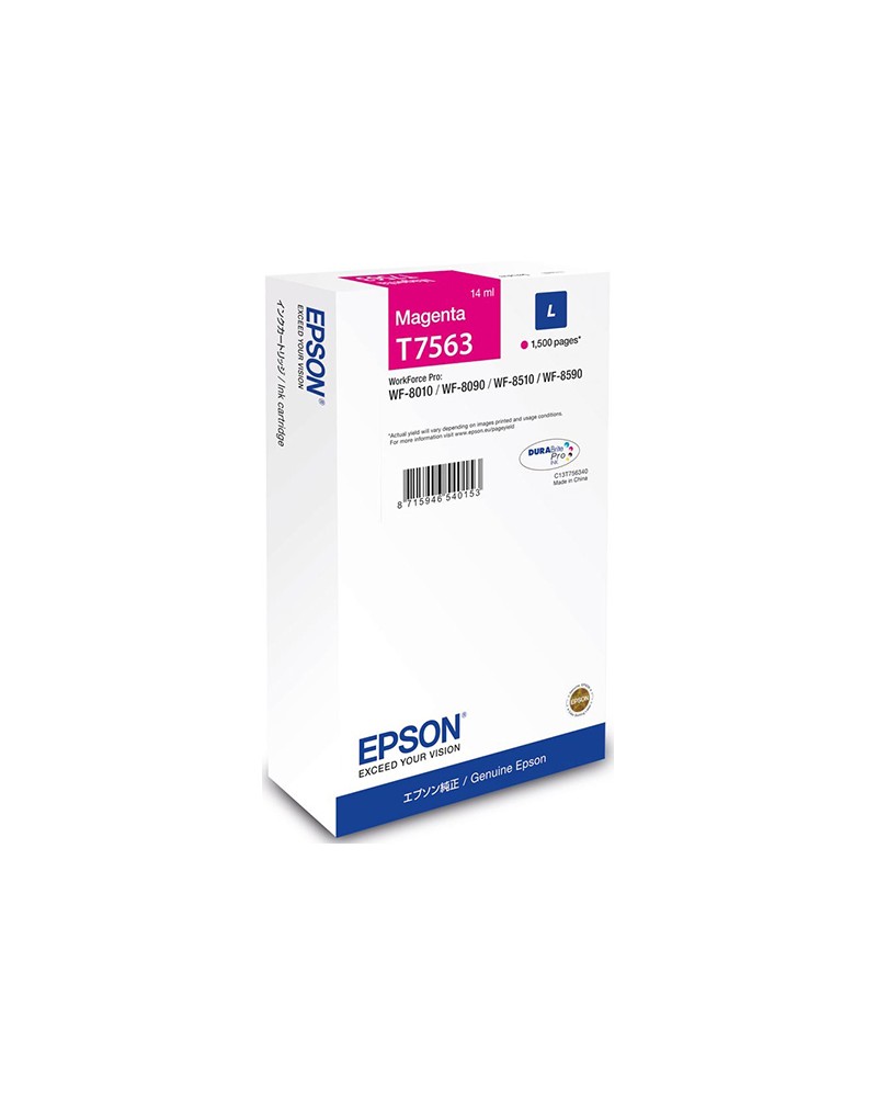 Epson Κασέτα Μελάνης T7563 Ματζέντα L by DoctorPrint